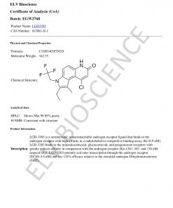 LGD-3303 SARM certificate of analysis. Best LGD-3303 SARM for sale online.